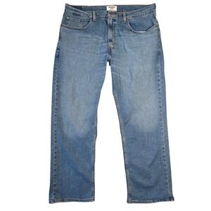 DENIZEN Levi's Men's Light Wash Straight Fit Jeans Size 38x30 Casual Everyday